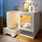 Jaula Canil Decorativa Doble Cabina Interior Para Mascotas - Imagen 3
