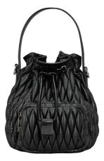 Cartera De Hombro Break Estilo Bucket Negra