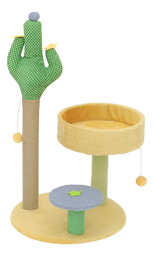 Torre De Juegos Para Gatos Cactus 2 Niveles
