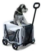 bolso carro de transporte 2 en 1 para mascotas - Bolso Carro De Transporte 2 En 1 Para Mascotas