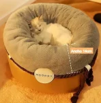 Cama Nido Para Mascotas Suave Y Acogedora Felpa Talla M - Imagen 3