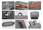 Mochila Ejecutiva 17.3 Multifuncional E Impermeable Negra - Imagen 10