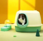 Arenero Sanitario Para Gatos Con Pasillo Antiderrames Grande - Imagen 7