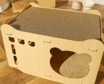 Casa Nido Para Gatos Con Tabla Rascadora - Imagen 3