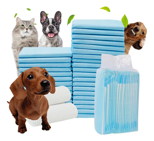 D_782950-MLC75789287976_042024-O.jpg 40 Pañales Tipo Sabanillas Mascotas Perros Y Gatos 60x60cm