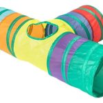 Túnel Divertido Multicolor Para Gatos Con 4 Salidas