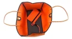 Cartera De Hombro Taylin Estilo Tote Naranja Y Fucsia - Imagen 5
