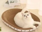 Plato Rascador Para Gatos Ovalado De Papel Corrugado - Imagen 4