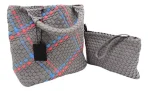 Cartera De Hombro Viva Estilo Tote Tejida - Imagen 6