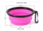 Plato De Goma Plegable Portátil Para Agua O Comida Mascotas - Imagen 5