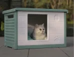 Casita De Gatos Para Interior O Exterior Fácil Armado - Imagen 7