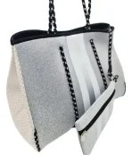 Cartera De Hombro Taylin Estilo Tote Dorada Y Plateada - Imagen 11