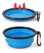 Plato De Goma Plegable Portátil Para Agua O Comida Mascotas - Imagen 9