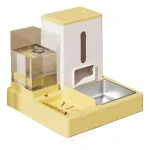 Alimentador Automático Mascotas Doble Propósito Amarillo