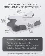 Almohada Cervical Ergonómica Mariposa - Memory Foam Presión - Imagen 5