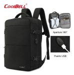 Mochila De Viaje 15.6 Gran Capacidad Y Apertura 180° - Imagen 12