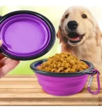 Plato De Goma Plegable Portátil Para Agua O Comida Mascotas - Imagen 8