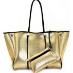 Cartera De Hombro Taylin Estilo Tote Dorada Y Plateada