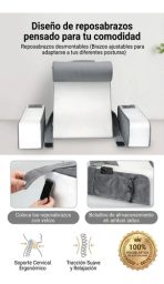Almohada De Lectura Con Brazos - Respaldo Para Cama Y Sillón - Imagen 7