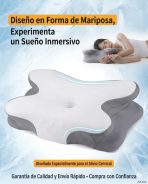 Almohada Cervical Ergonómica Mariposa - Memory Foam Presión - Imagen 7