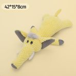 Juguete Peluche Chillón Para Perro León Y Elefante Amarillo - Imagen 4