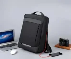 Mochila Ejecutiva Con Puerto Usb Con Interior Para Laptop - Imagen 9