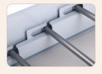 Tendedero De Ropa Retráctil De Muro 80cm Aluminio Reforzado - Imagen 3