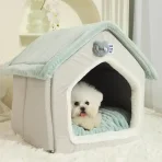 Cama Semi-cerrada Para Mascotas Estilo Casita Talla S - Imagen 5