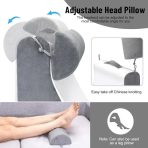 Almohada De Lectura Con Brazos - Respaldo Para Cama Y Sillón - Imagen 6