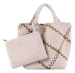 Cartera De Hombro Viva Estilo Tote Tejida