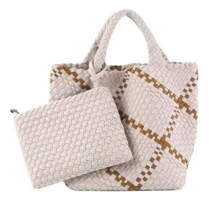 Cartera De Hombro Viva Estilo Tote Tejida