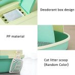 Arenero Sanitario Para Gatos Con Pasillo Antiderrames Grande - Imagen 4