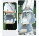 Bolso De Transporte De Mascotas Transparente - Imagen 5