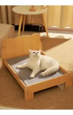 Cama Con Base De Madera Para Mascotas Perros Y Gatos - Imagen 4
