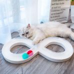 Juguete De Gato Interactiva Pista Giratoria En Forma De 8 - Imagen 3