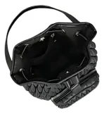 Cartera De Hombro Break Estilo Bucket Negra - Imagen 4