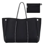 Cartera De Hombro Taylin Estilo Tote Verde Y Negro - Imagen 2