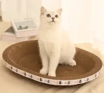 Plato Rascador Para Gatos Ovalado De Papel Corrugado - Imagen 5