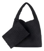 Cartera De Hombro Lines2 Estilo Hobo Tejida