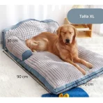 Cama Para Mascotas Con Respaldo Talla Xl - Imagen 5