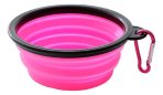 Plato De Goma Plegable Portátil Para Agua O Comida Mascotas