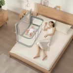 cuna colecho plegable para bebé - Cuna Funcional Colecho Para Bebé Plegable Con Mosquitera
