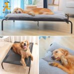 Cama Elevada Metal Y Malla Para Mascotas Talla M - Imagen 2