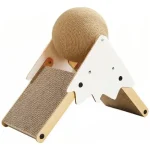 Rascador Para Gatos Montaña Nevada Con Pelota De Sisal