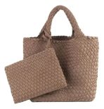 Cartera De Hombro Lines3 Estilo Tote Tejida - Imagen 4