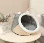 Cama Nido Semi-cerrada Para Gatos Diseño Pez Linterna - Imagen 2