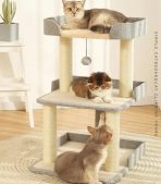 Torre Árbol De Juegos Para Gatos De 3 Plataformas - Imagen 4