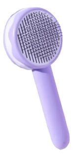 Cepillo Removedor De Pelo Para Mascotas Morado