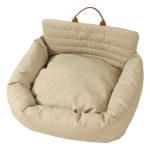 Asiento de auto portátil para perros con cinturón