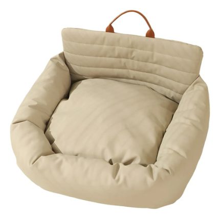 Asiento de auto portátil para perros con cinturón